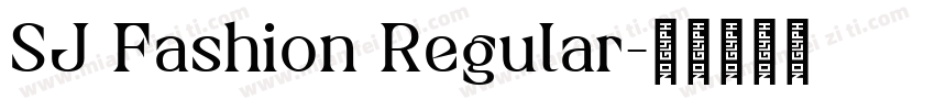 SJ Fashion Regular字体转换